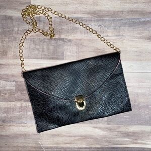 Black With Pink Trim Clutch